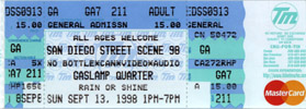 They Might Be Giants at Street Scene, Downtown San Diego, Sun., 13 Sep 1998, 4:40pm