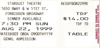 Forbidden Broadway Cleans Up Its Act, Stardust Theatre, New York City, Sun., 22 Aug 1999, 7:30pm