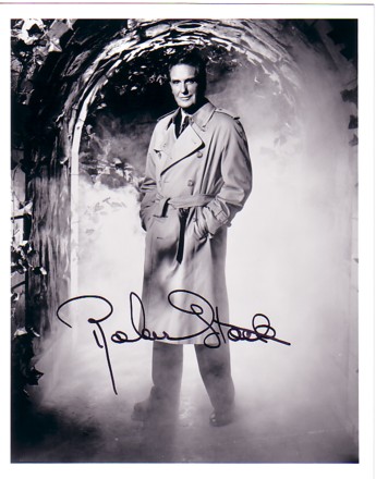 Robert Stack, as the host of Unsolved Mysteries